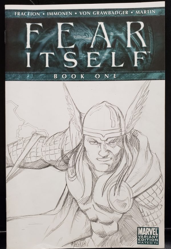 Fear Itself book one sketch cover.
